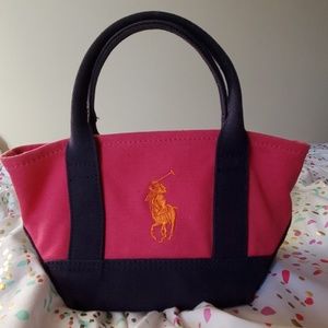 Little Girls Pink Polo Purse